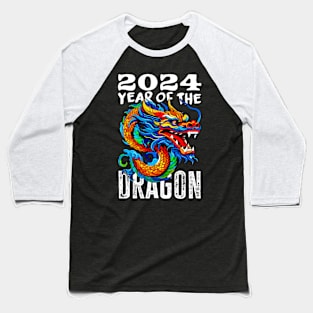 Chinese Lunar New Year Of The Dragon 2024 - Happy New Year 2024 Baseball T-Shirt